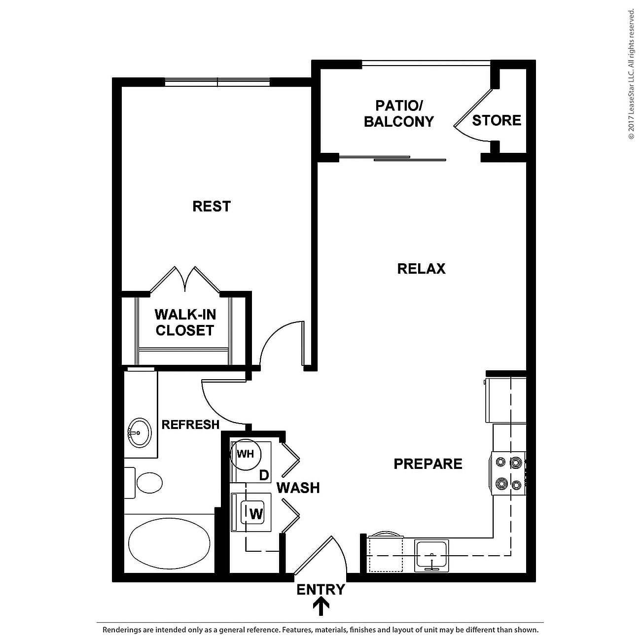 Floor plan layout diagram for A2