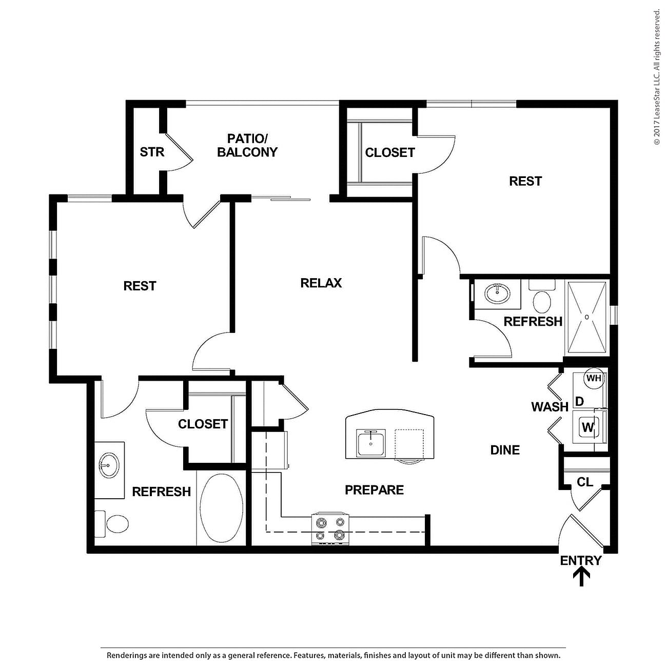 Floor plan layout diagram for B1.1