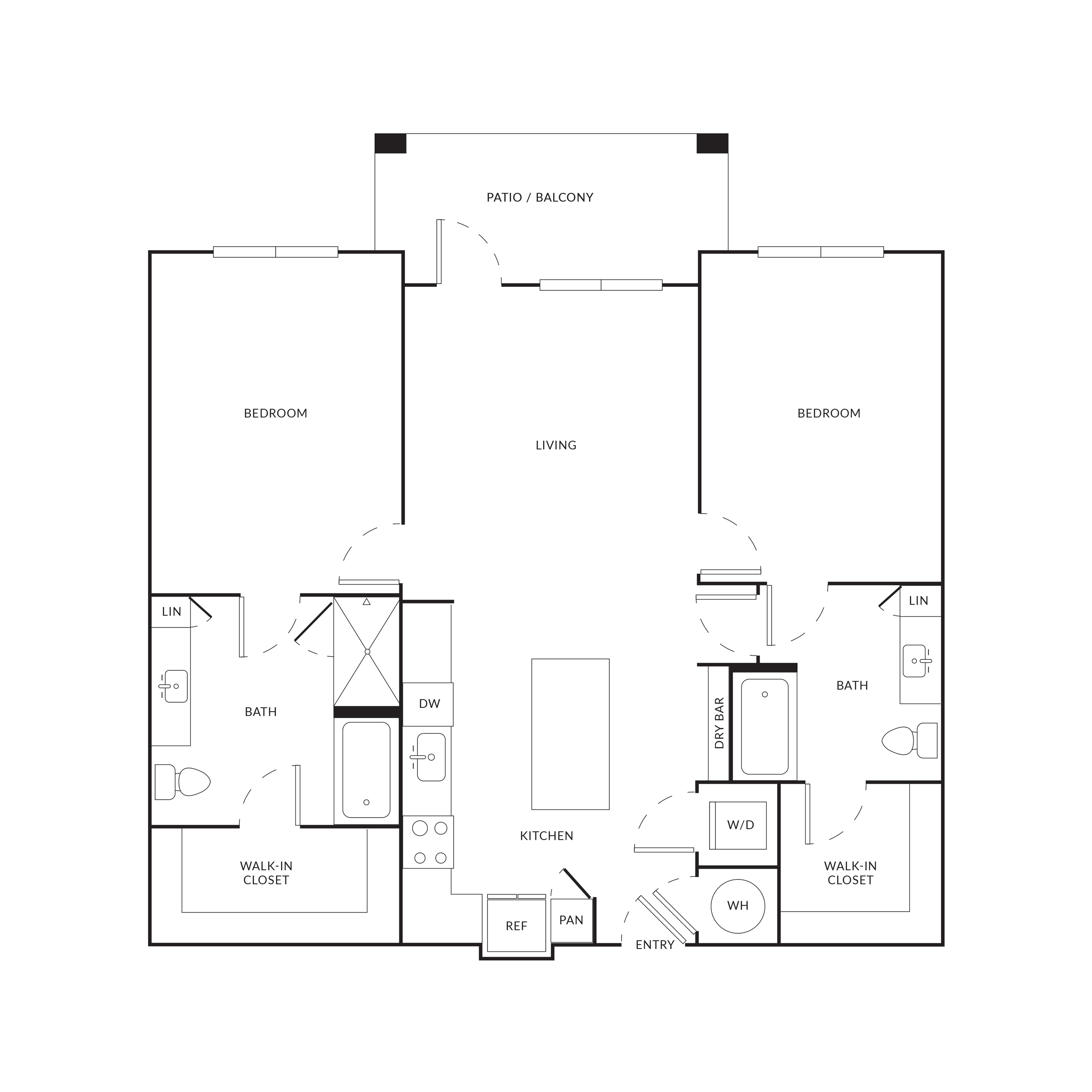 Floor plan layout diagram for B1