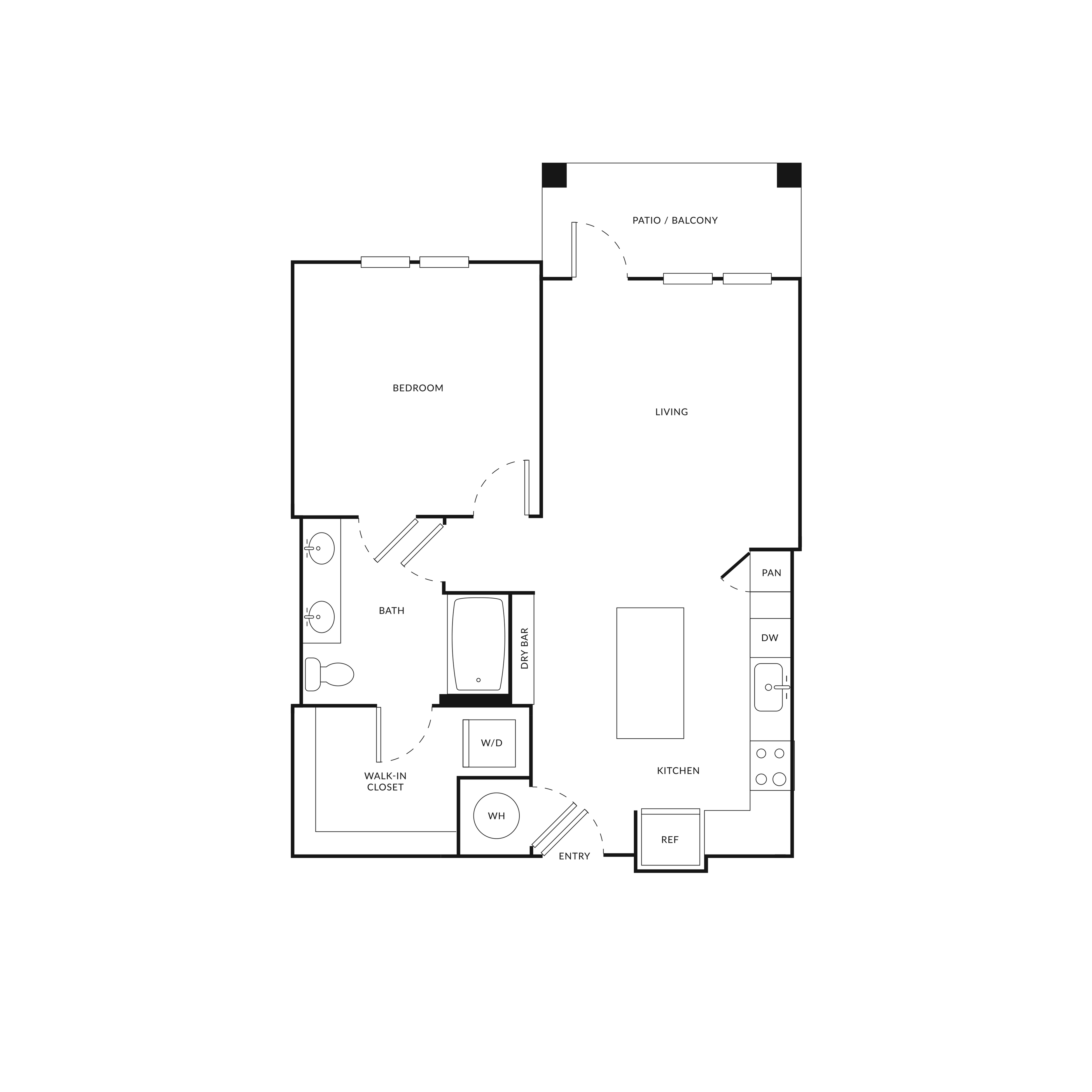 Floor plan layout diagram for A2.2