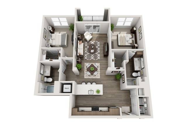 Floor plan layout diagram for B9
