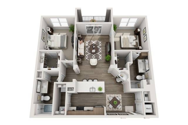 Floor plan layout diagram for B4