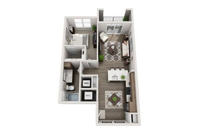 Floor plan layout diagram for A2