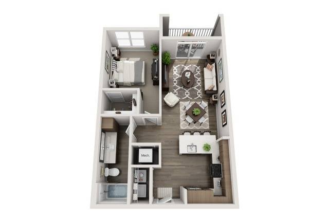 Floor plan layout diagram for A1-2