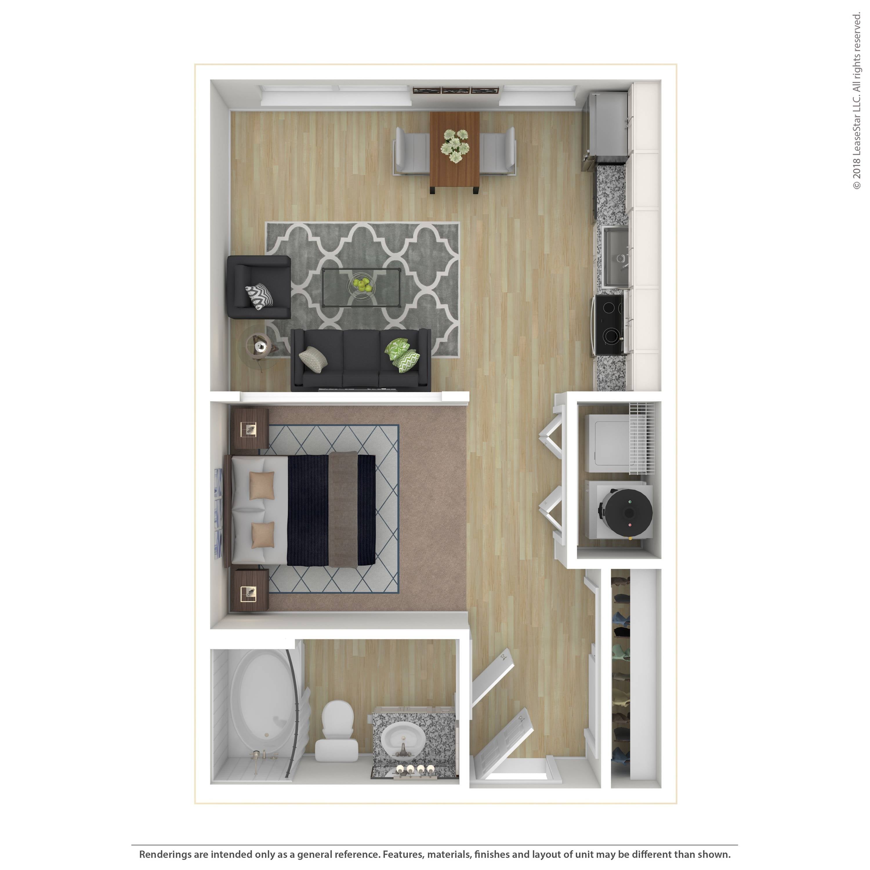 Floor plan layout diagram for A.1