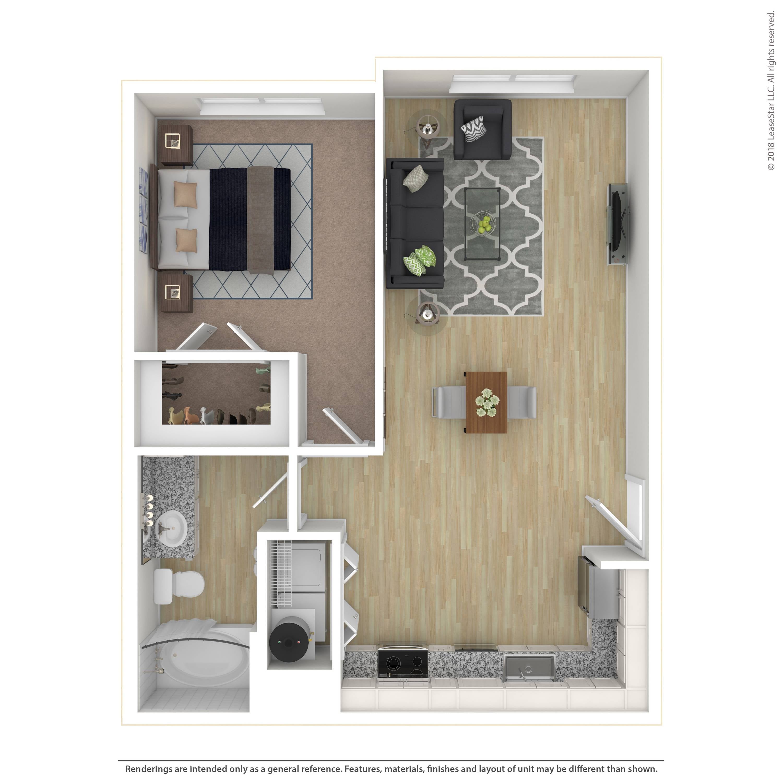 Floor plan layout diagram for A2.3
