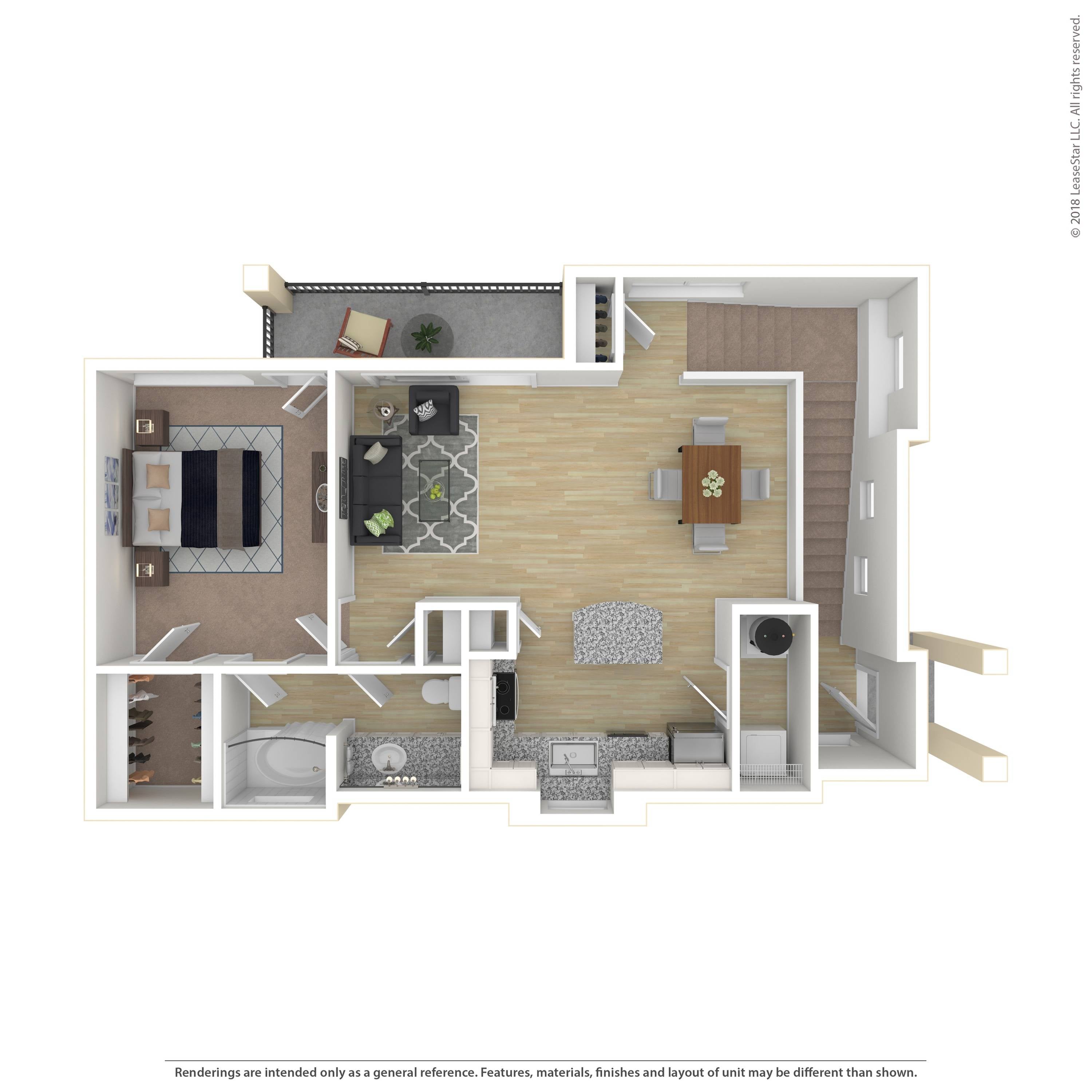 Floor plan layout diagram for C1