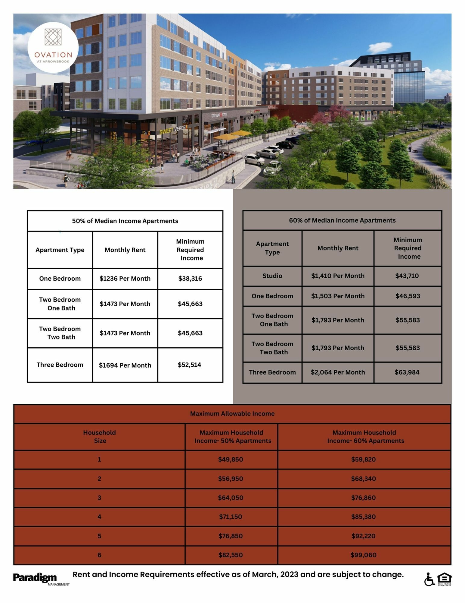 Studio3 Bedroom Herndon, VA Apartments Ovation at Arrowbrook