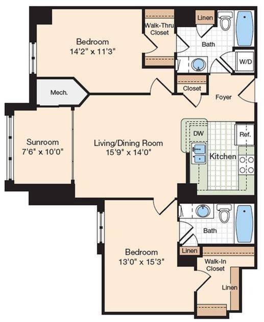 Braddock 2 Bed Apartment Meridian at Eisenhower