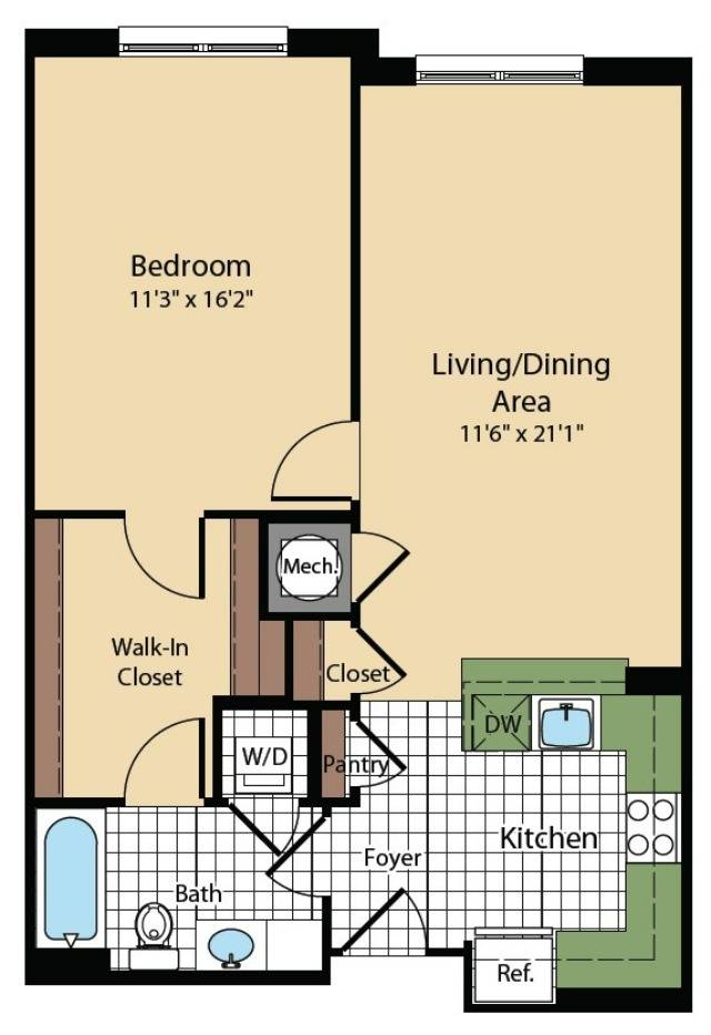 Warner 1 Bed Apartment The Madison at Ballston Station Petfriendly