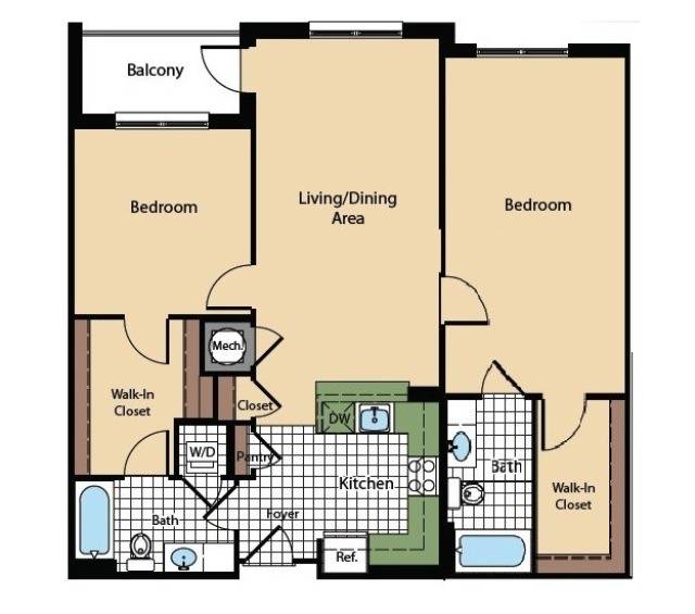 Dumbarton 2 Bed Apartment The Madison at Ballston Station Petfriendly