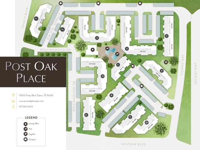 Post Oak Place Site Map