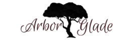 Elegant Arbor Glade logo featuring a stylized tree with a sophisticated font.
