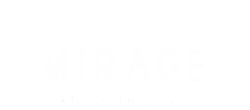 Elegant logo for Mirage at Southpoint featuring stylized geometric shapes above modern typography.