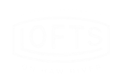 Elegant logo for Lofts on Haw River, highlighting historic residences with a modern touch.