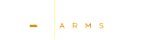 Elegant Schenley Arms logo with bold, modern typography in white and gold, exuding luxury and sophistication.