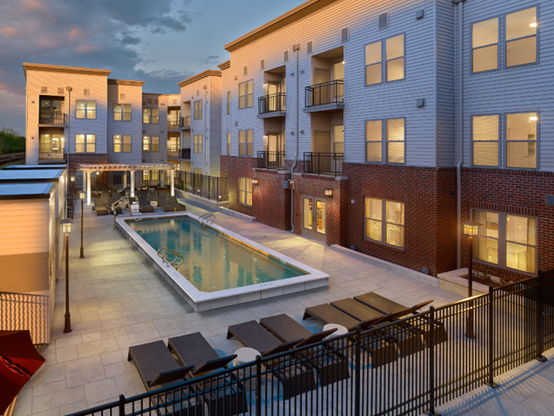 Sparkling lap pool