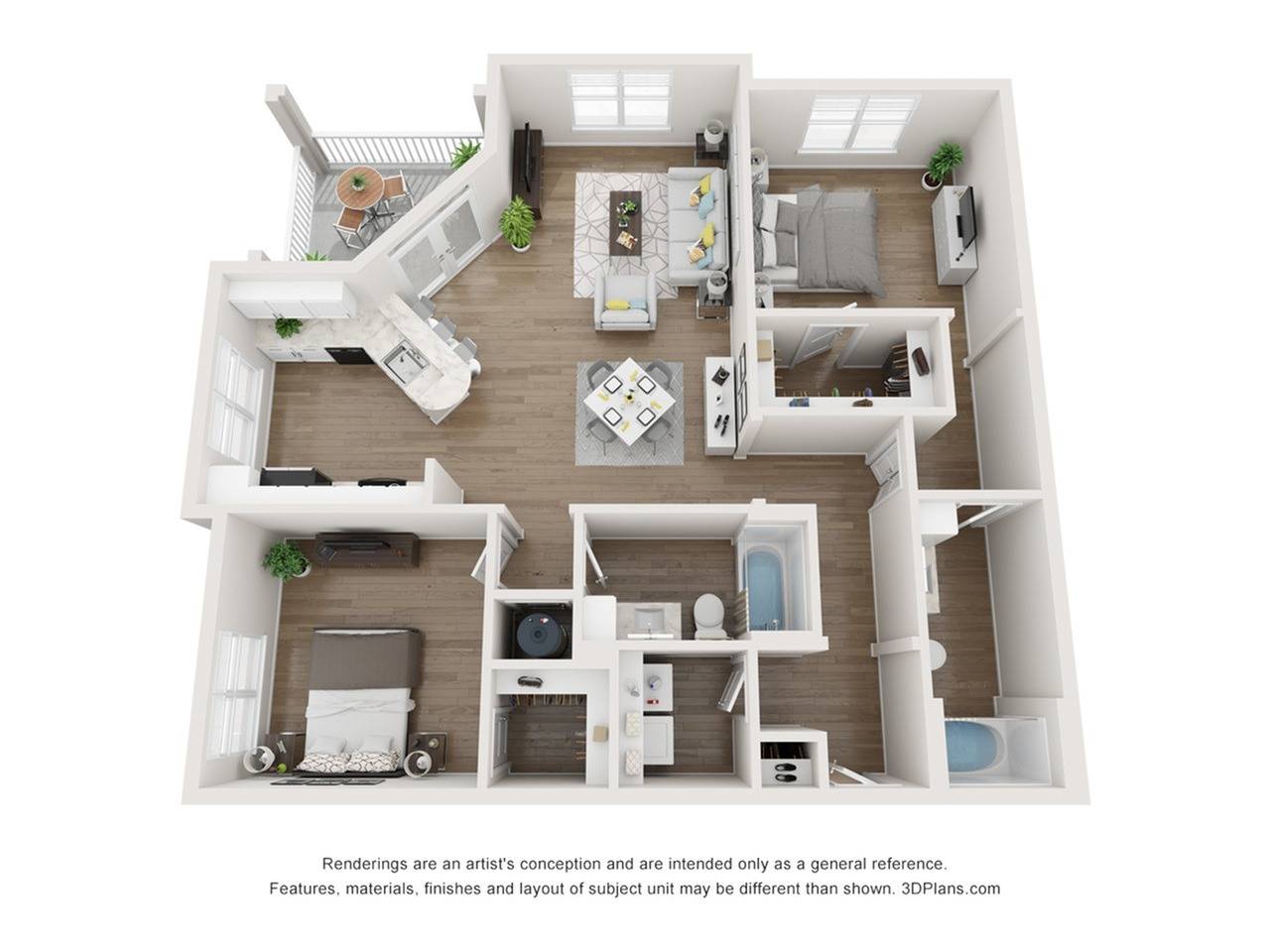 RB9 2 Bed Apartment Weston Lakeside