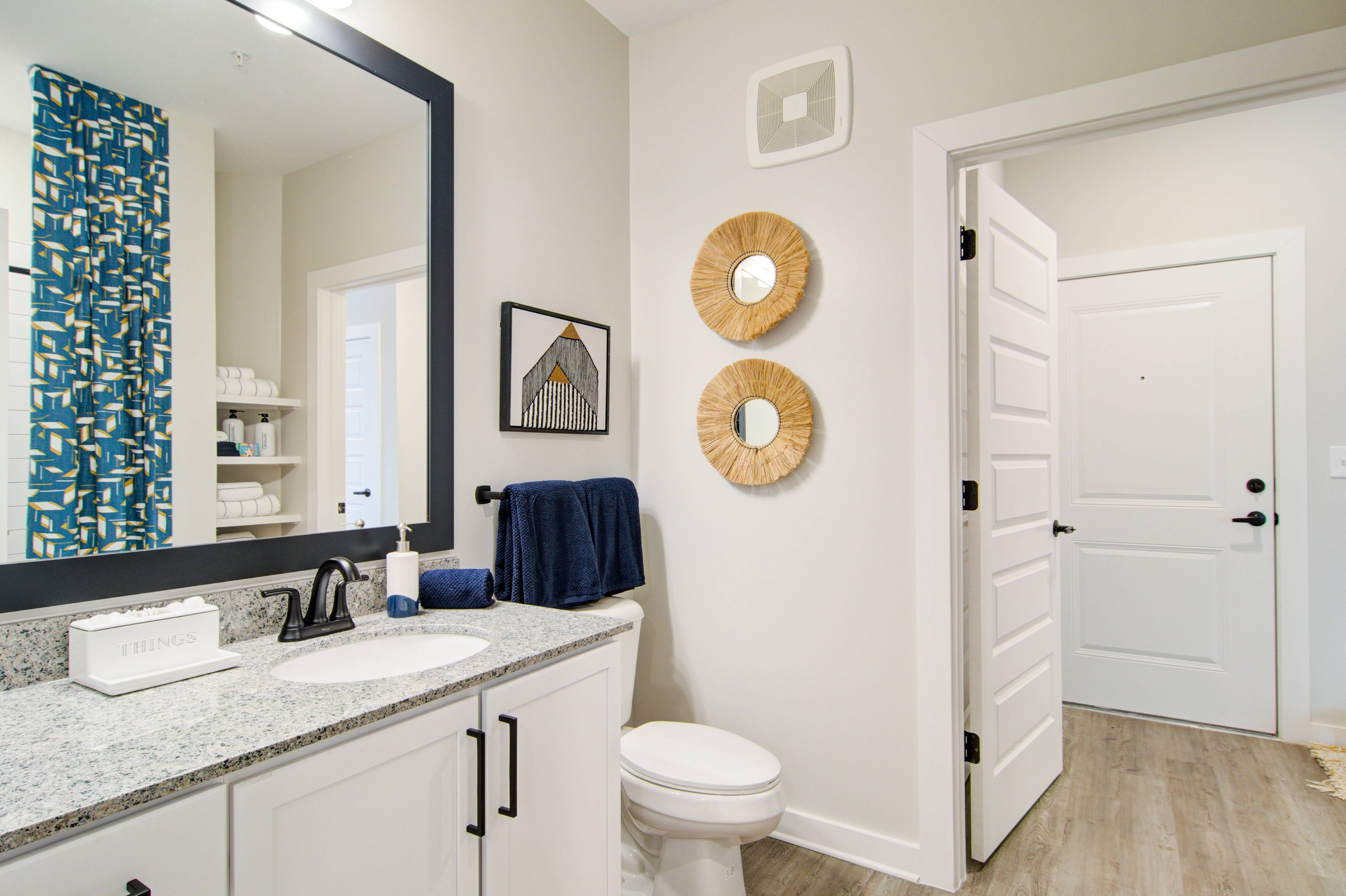 Framed bathroom mirrors