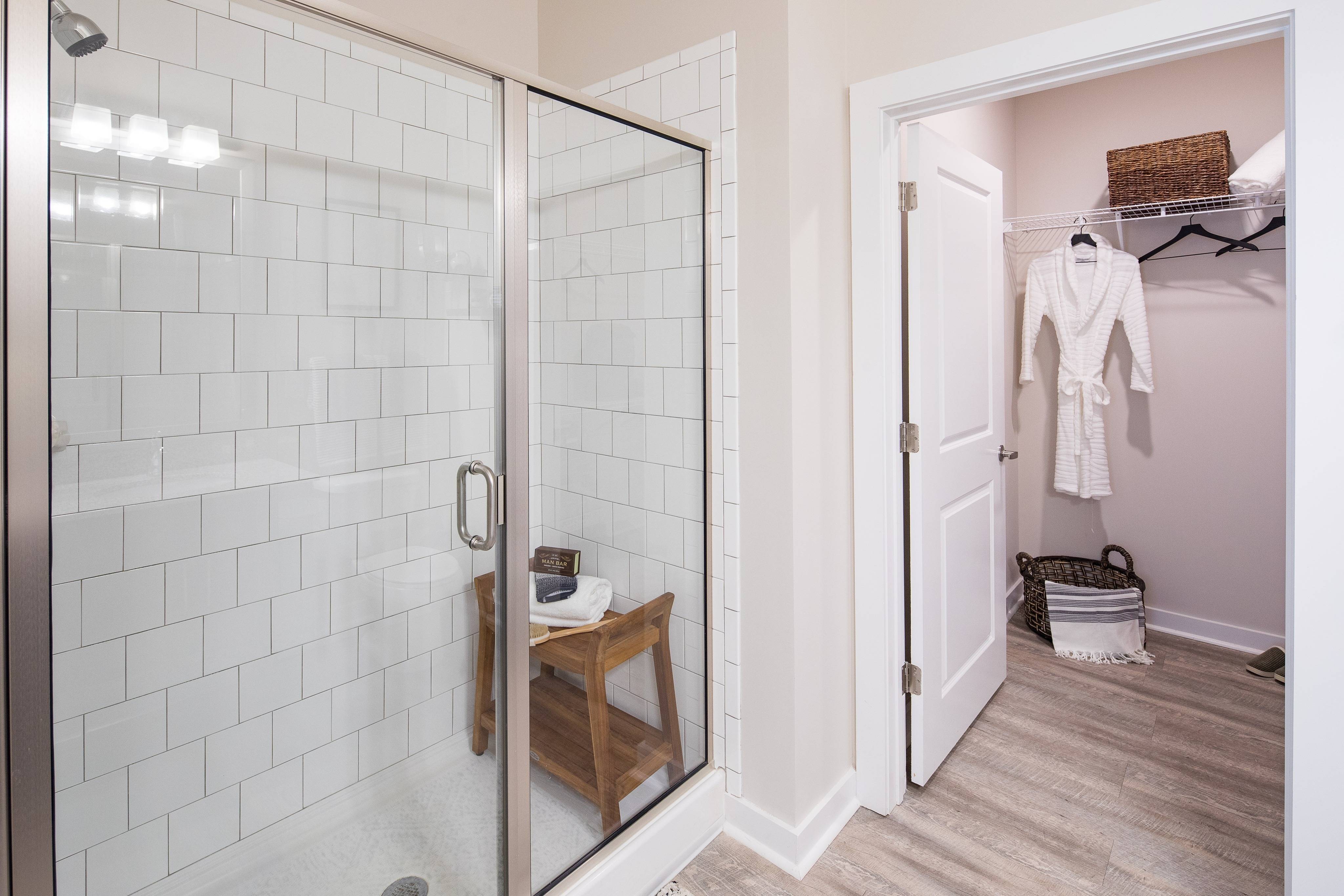 Tiled Stand-Up Shower