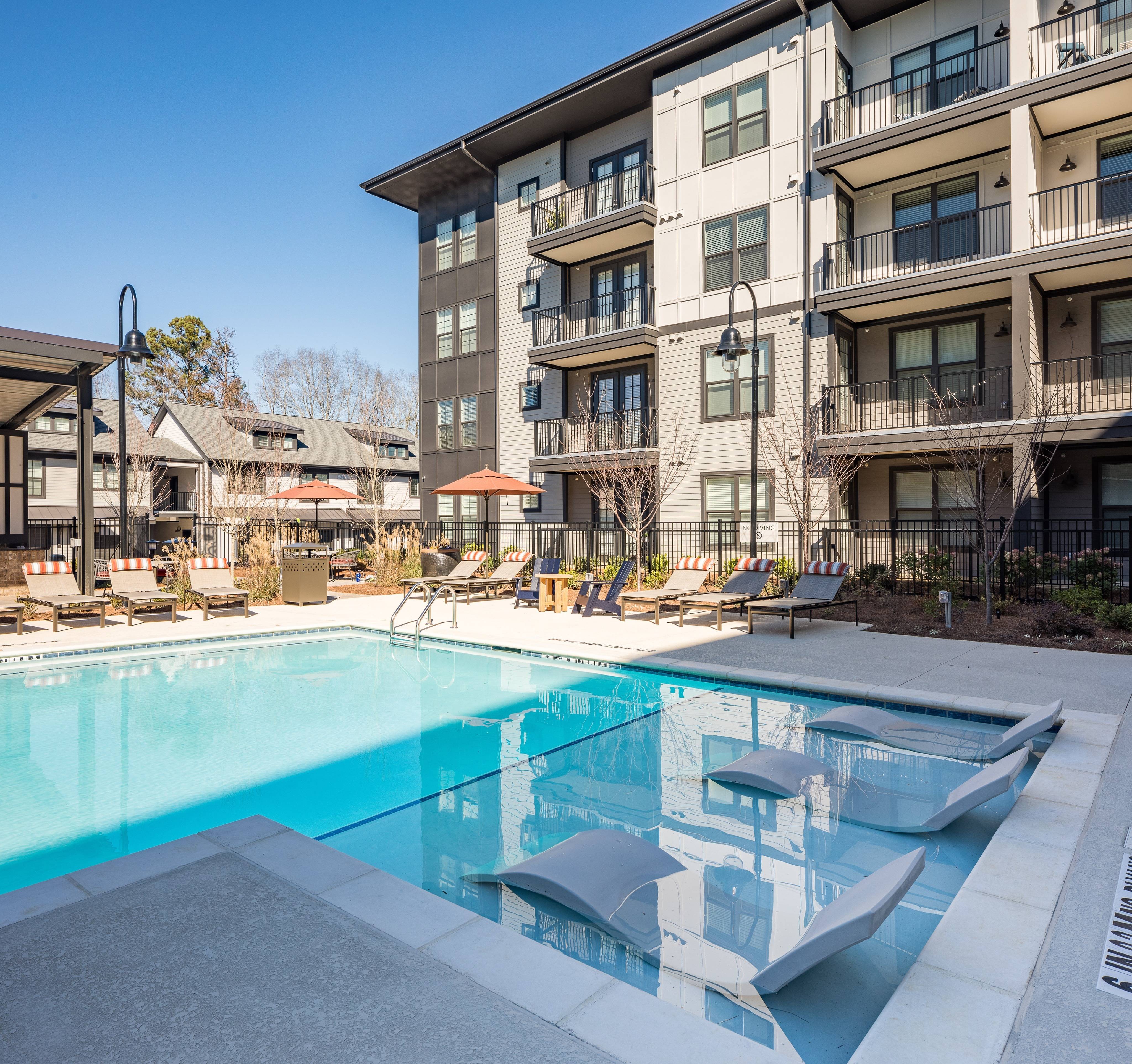 Apartments with great pool views