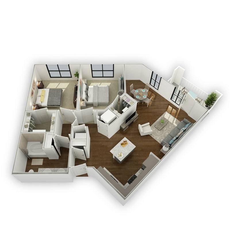 Asheville Exchange B2 Floor Plan