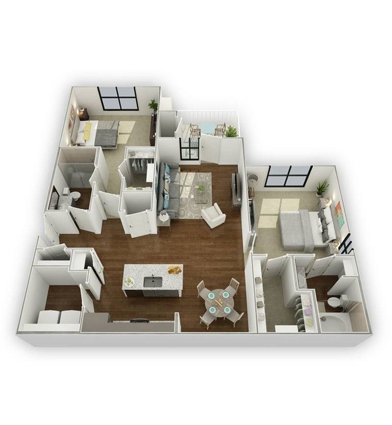Asheville Exchange B3s Floor Plan