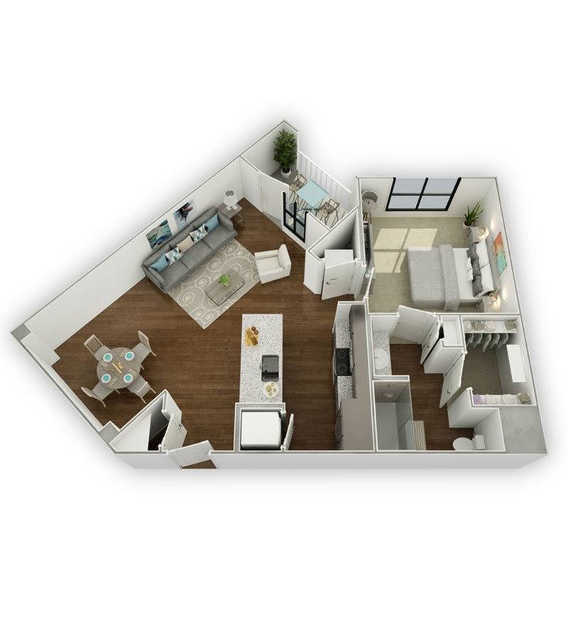 Asheville Exchange A3s Floor Plan