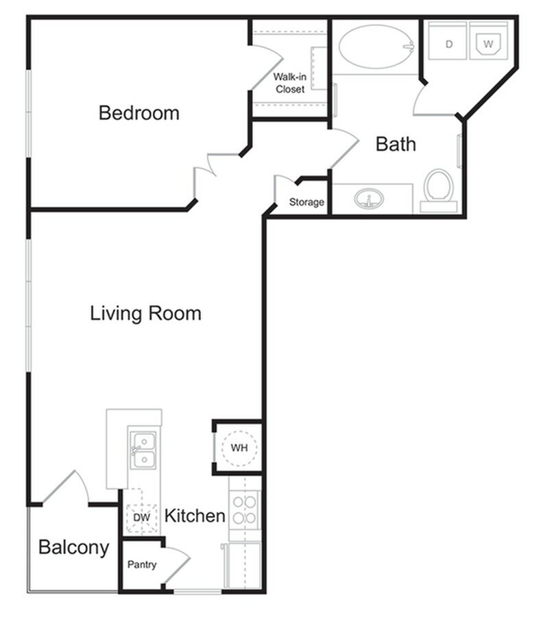 The Buckhead is 1 bedroom, 1 bathroom, 658 sq ft apartment home at The Kendrick Apartments located in Atlanta, GA 30324. We offer short term leases! 3-10 month leases are available with an additional monthly rent premium. Please call or visit us for more details.
