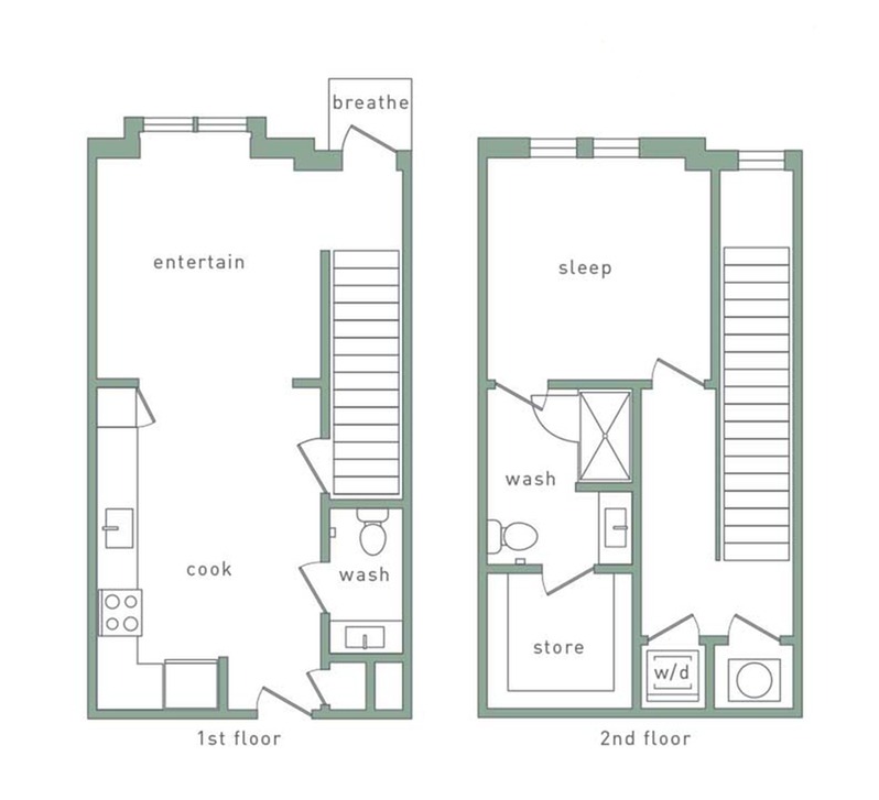 Lakeview 1 Bedroom Floor Plan