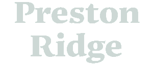 Elegant text logo for Preston Ridge featuring bold, modern typography.