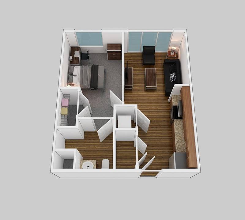 1x1 1 Bed Apartment Park Place Columbia