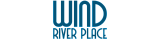 Elegant logo of Wind River Place Apartments, featuring modern typography in a calming blue tone.