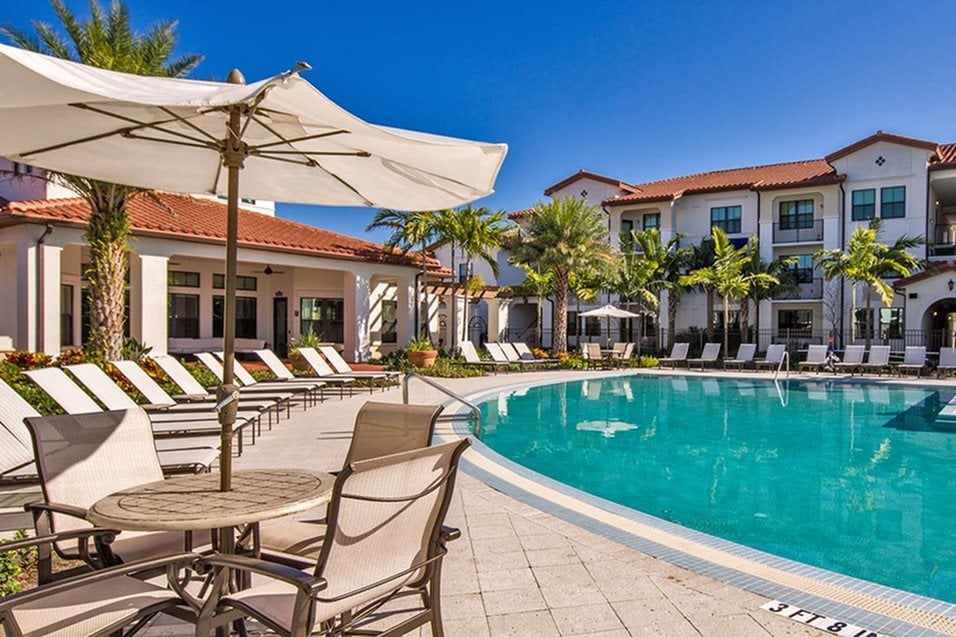 Pool with sundeck at 2940 Solano