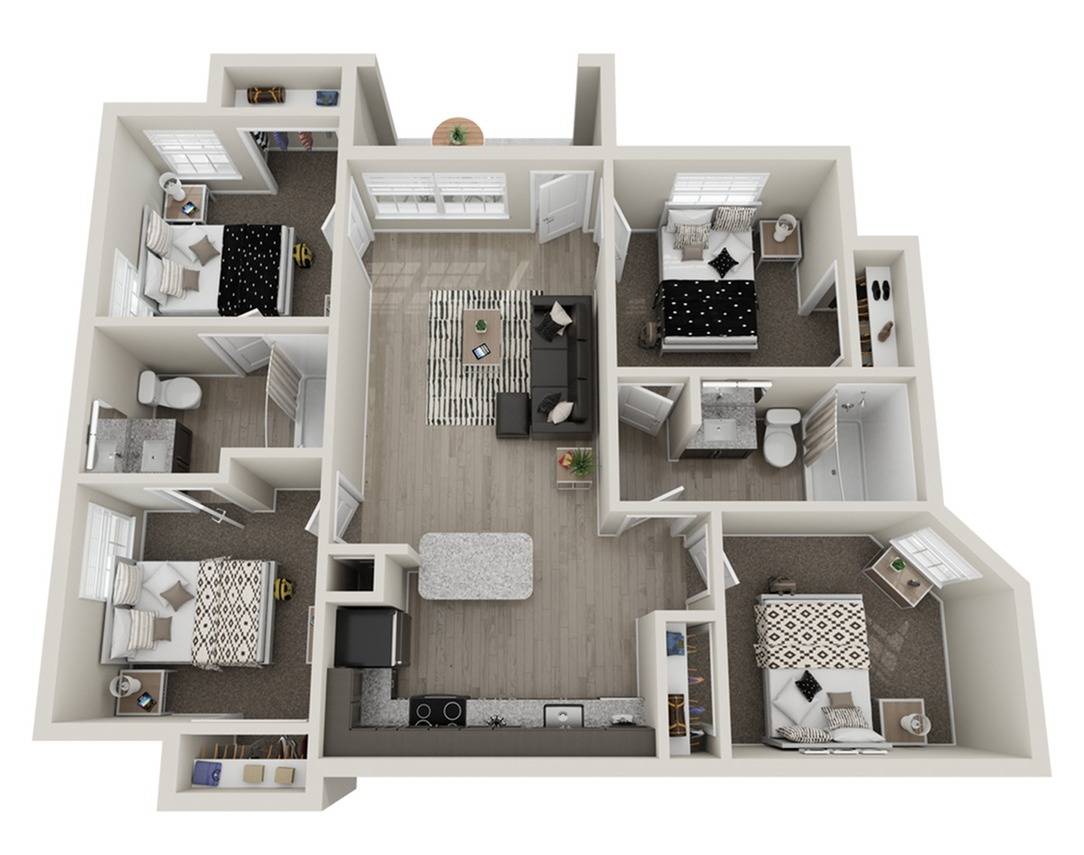 Floor Plans Pilots Pointe Apartments