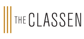 The Classen logo featuring elegant golden accents and modern typography.