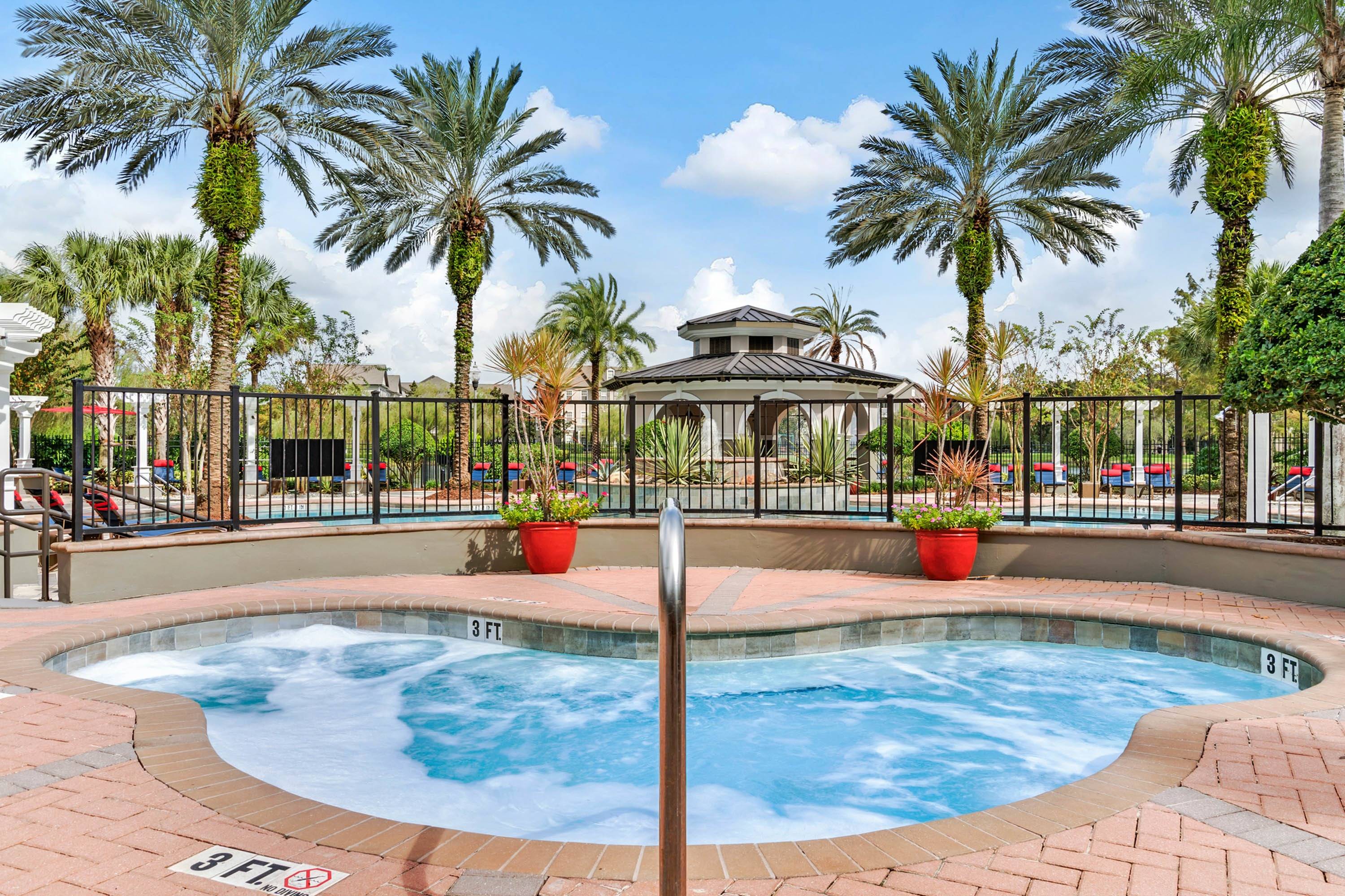Resident Hot Tub | Apartments in Orlando, FL | Village at Baldwin Park