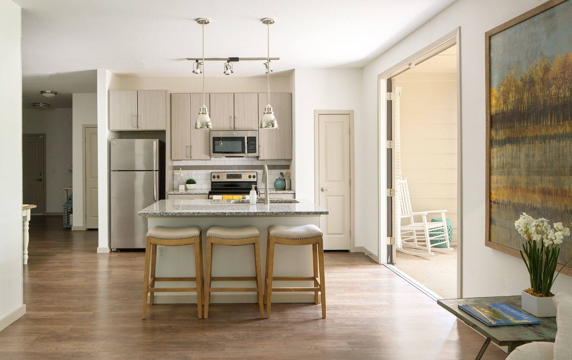 Model Living Area | Tampa FL Apartments | The Lodge at Hidden River