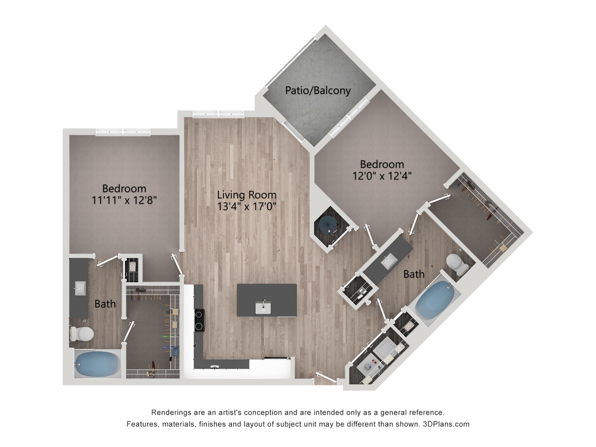 B3 2 Bed Apartment 5 Oaks at Westchase