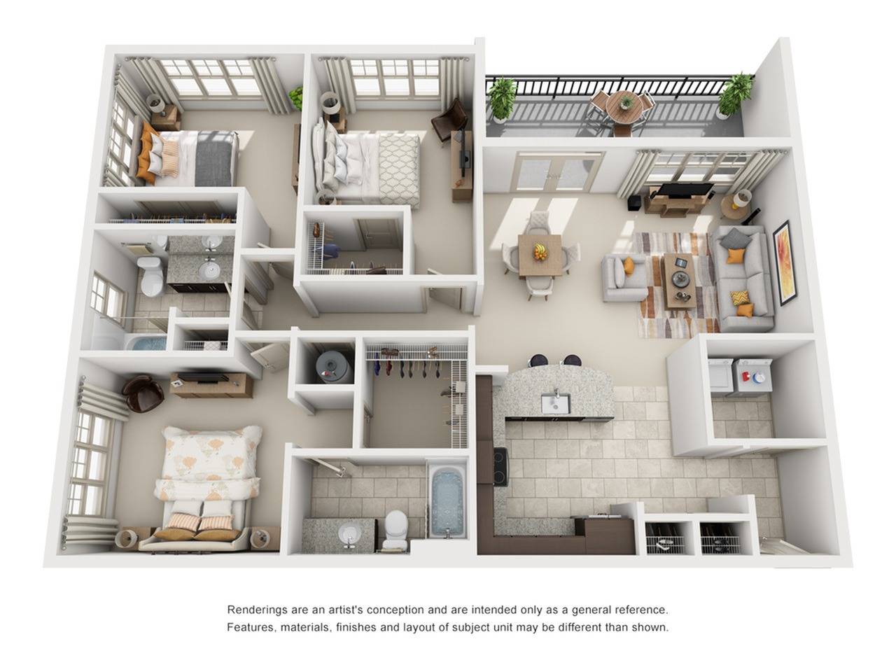 C1 3 Bed Apartment Overton Rise