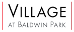 Village at Baldwin Park logo, featuring sleek typography for a preferred apartment community.