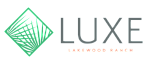 Luxe Lakewood Ranch logo with a stylized green leaf and modern font.
