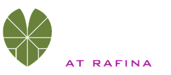 Lirio at Rafina logo, featuring a stylized green leaf design.