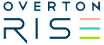 Logo of Overton Rise, a preferred apartment community, featuring modern and colorful design elements.