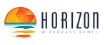 Vibrant logo of Horizon Wiregrass Ranch featuring a stylized sun and horizon.