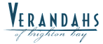 Elegant logo of Verandahs of Brighton Bay featuring stylized lettering.