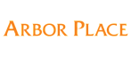 Vibrant 'Arbor Place' logo in eye-catching orange, exuding modern style and appeal.