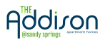 The Addison at Sandy Springs logo, showcasing modern and stylish apartment branding.
