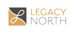 Elegant Legacy North logo featuring a modern design with gold and black accents.