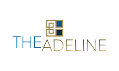 Elegant logo for The Adeline featuring a modern geometric design with sleek typography.